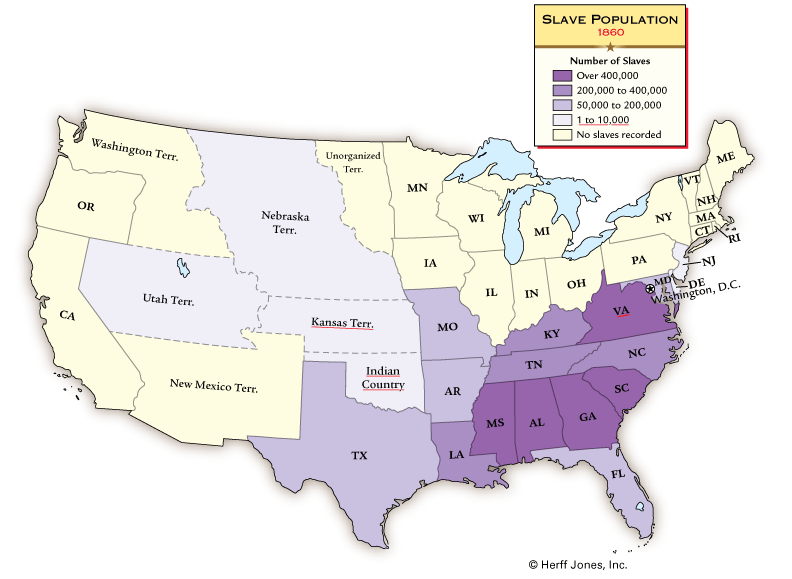 Slavery in 1860